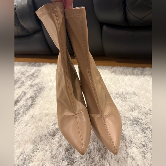 Beige/tan bootie heels - Picture 3 of 4